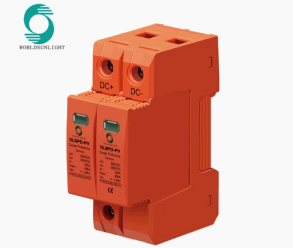 Worldsunlight 2p 3p 500V 600V 800V 1000V 1500V MOV Standard Chip SPD Surge Protection Device