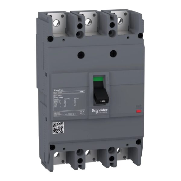 Schneider EZC250N 3 Pole Molded Case Circuit Breaker 25 kA