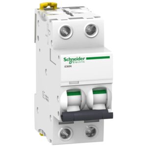 Schneider iC60N 2 Pole Miniature Circuit Breaker 6 KA - 10 kA